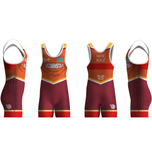 Kazakhstan UWW 2024 Red Freestyle Singlet (pre order)