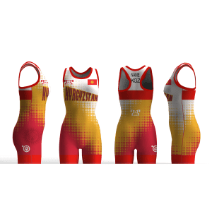 Kyrgyzstan UWW 2024 Women's Red Freestyle Singlet (pre order)