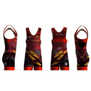 Lithuania UWW 2024 Red Freestyle Singlet (pre order)