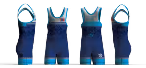 Mongolia UWW 2024 Blue Freestyle Singlet (pre order)