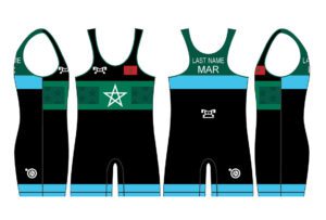 Morroco UWW 2024 Blue Freestyle Singlet (pre order)