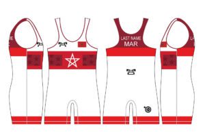 Morroco UWW 2024 Red Freestyle Singlet (pre order)