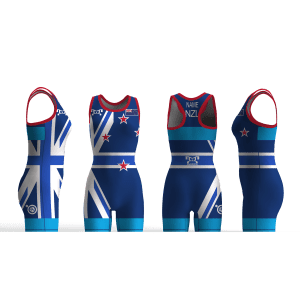 New Zealand UWW 2024 Women's Blue Freestyle Singlet (pre order)