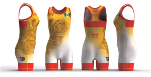 Nigeria UWW 2024 Women's Red Freestyle Singlet (pre order)