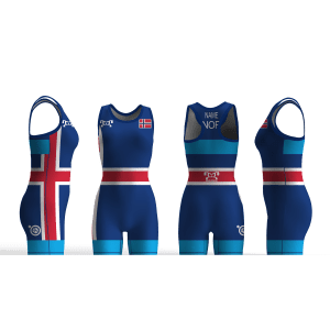 Norway UWW 2024 Women's Blue Freestyle Singlet (pre order)