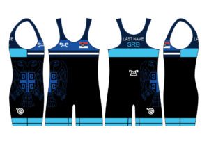 Serbia UWW 2024 Blue Freestyle Singlet (pre order)