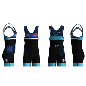 Serbia UWW 2024 Blue Freestyle Singlet (pre order)