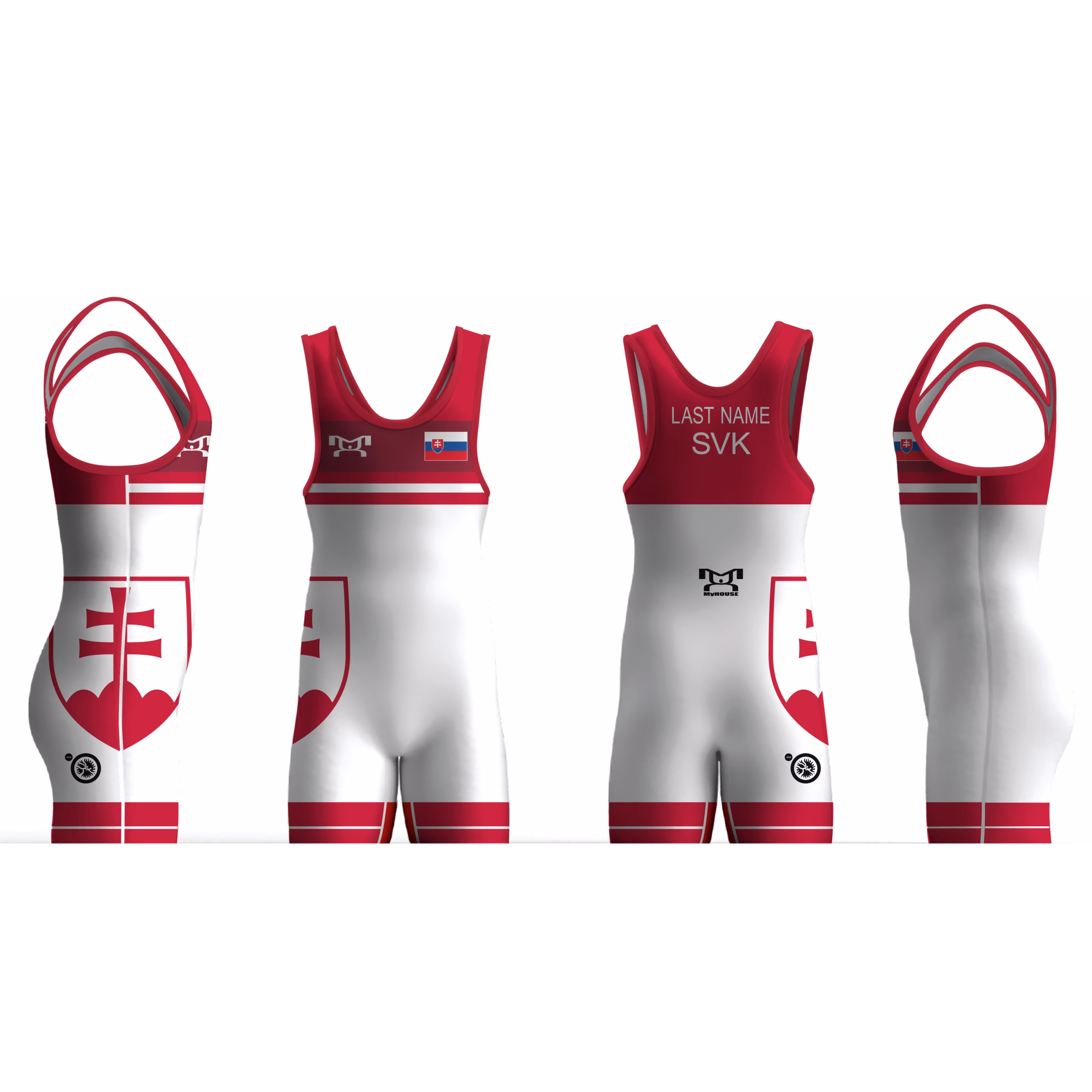 Slovakia UWW 2024 Red Freestyle Singlet (pre order)