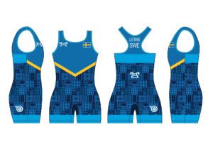 Sweden UWW 2024 Women's Blue Freestyle Singlet (pre order)