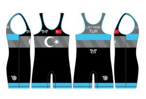 Turkey UWW 2024 Blue Freestyle Singlet (pre order)