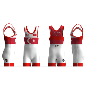 Turkey (Türkiye) UWW 2024 Red Freestyle Singlet (pre order)