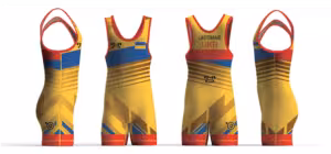 Ukraine UWW 2024 Red Freestyle Singlet (pre order)