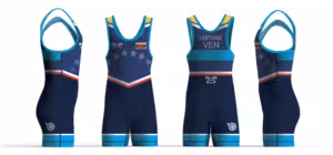 Venezuela UWW 2024 Blue Freestyle Singlet (pre order)