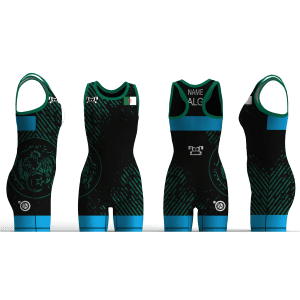 Algeria UWW 2024 Women's Blue Freestyle Singlet(PRE ORDER)