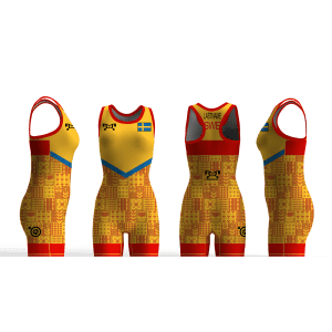 Sweden UWW 2024 Women's Red Freestyle Singlet (pre order)