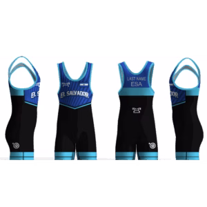 El Salvador UWW 2024 Blue Freestyle Singlet(PRE ORDER)