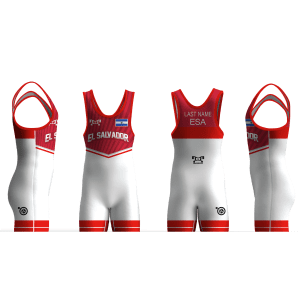 El Salvador  UWW 2024 Red Freestyle Singlet(PRE ORDER)