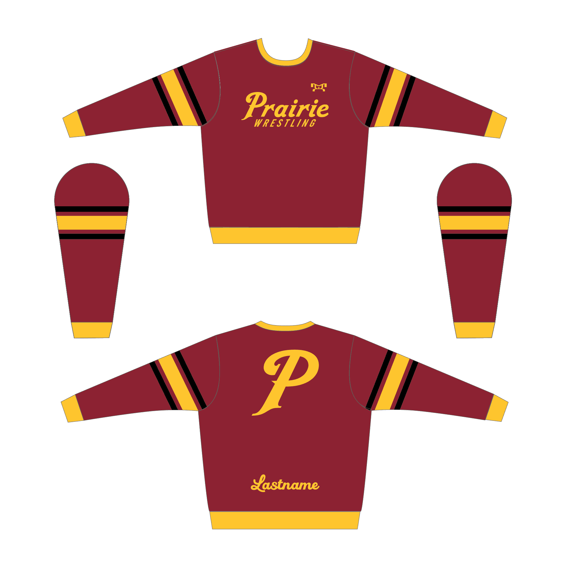 Prairie High School Custom Sublimated Crewneck