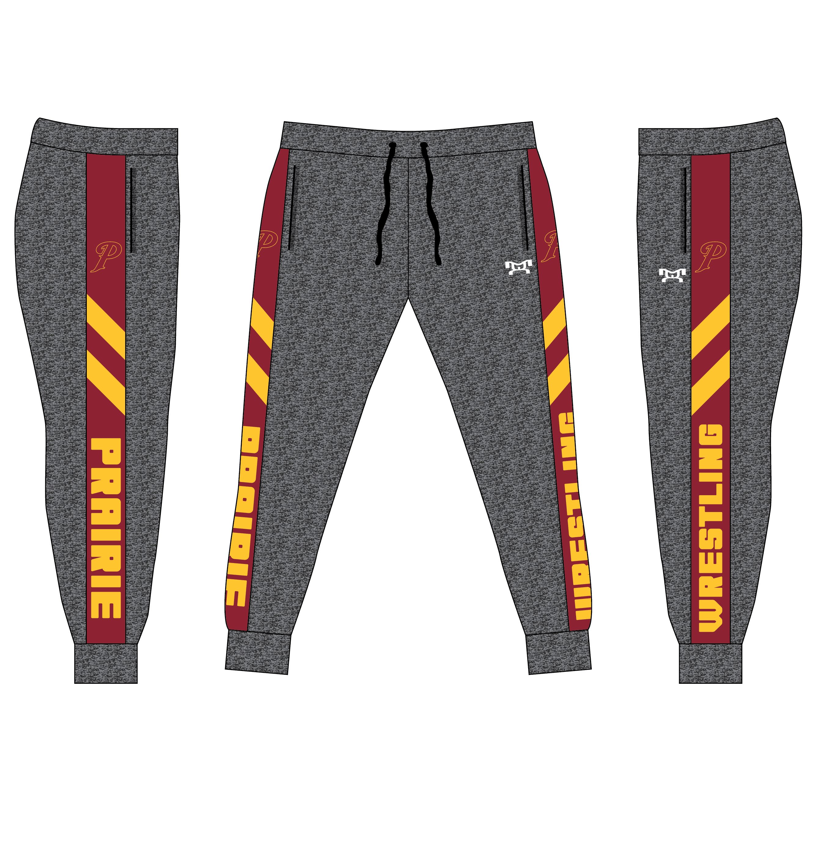 Prairie High School Custom Joggers (Heathered fabric may vary in color & texture)