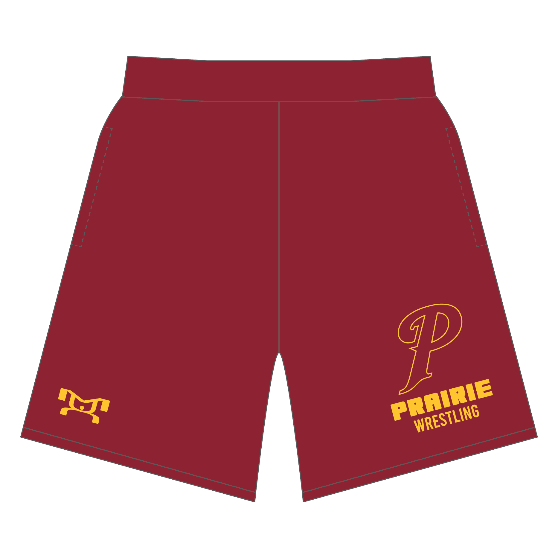 Prairie High School RED Custom Mesh Shorts
