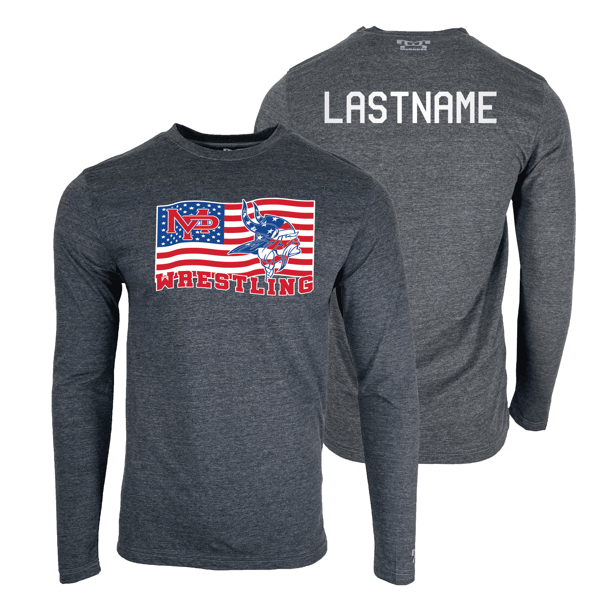 Mount Pleasant Wrestling Custom Heat Press Long Sleeve