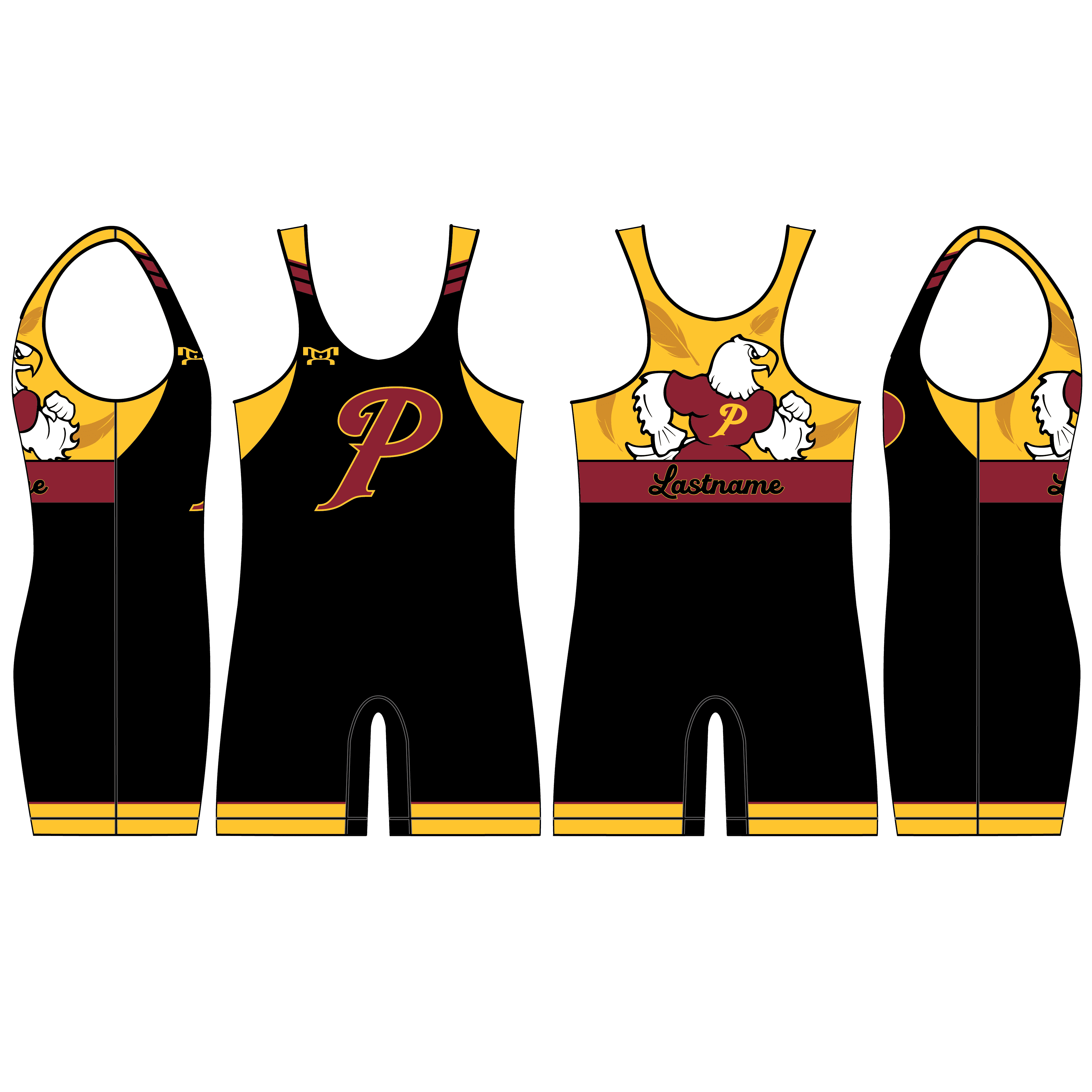 Prairie High School Custom Men's Singlet 2024 - Image 2