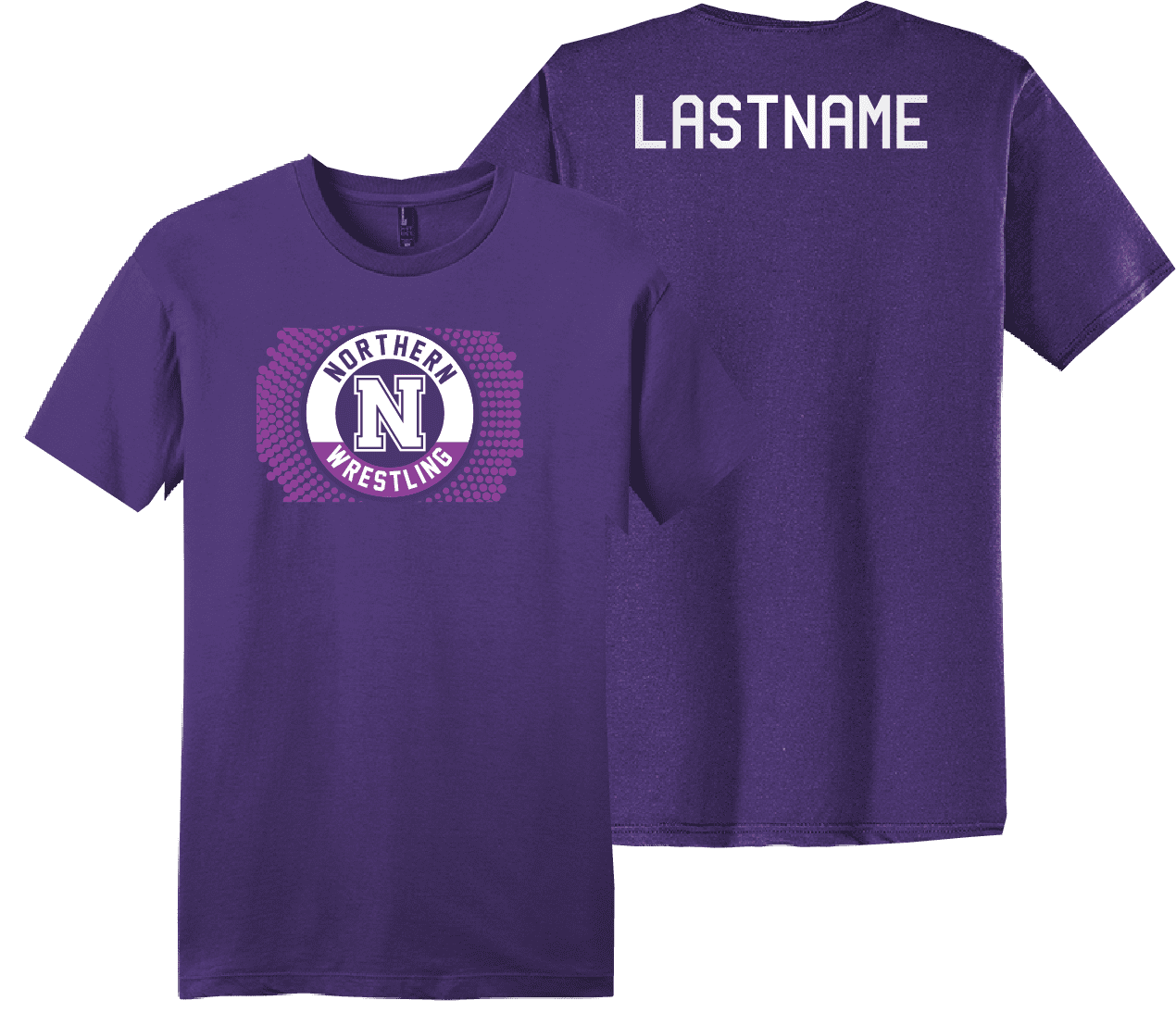 Northern York Custom Purple Heat Press T Shirt