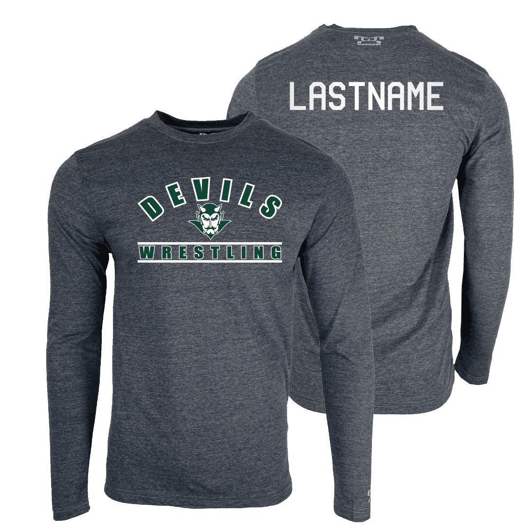 GREENEVILLE DEVILS WRESTLING Custom Heat Press Long Sleeve