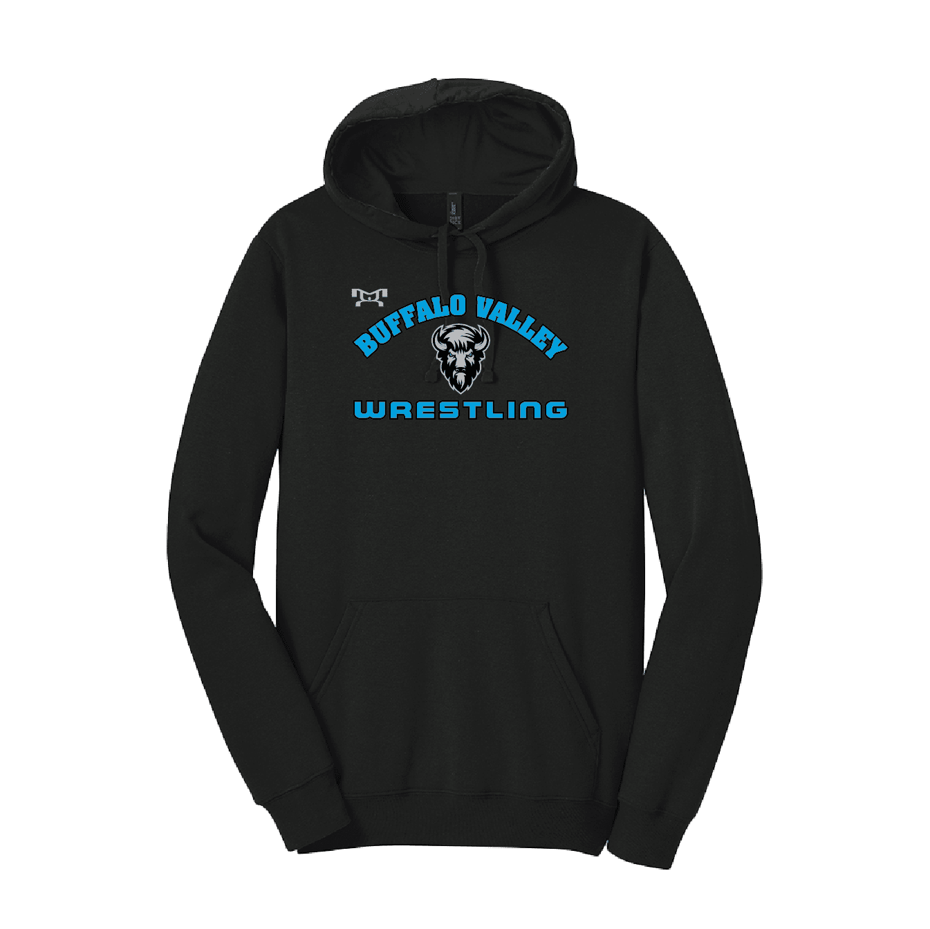 Buffalo Valley Wrestling Club Heat Press Black Hoodie