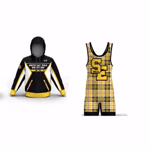 Southeast Polk bundle with custom unisex sublimated hoodie and plaid men’s singlet