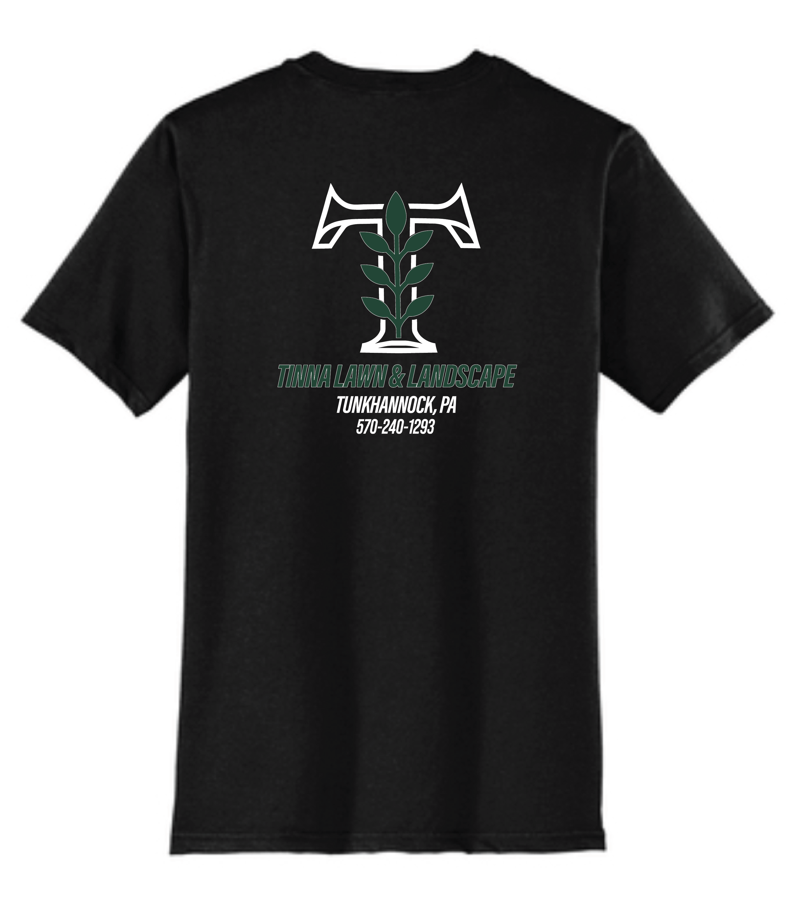 Tinna Lawn Black Heat Press T Shirt - Image 2