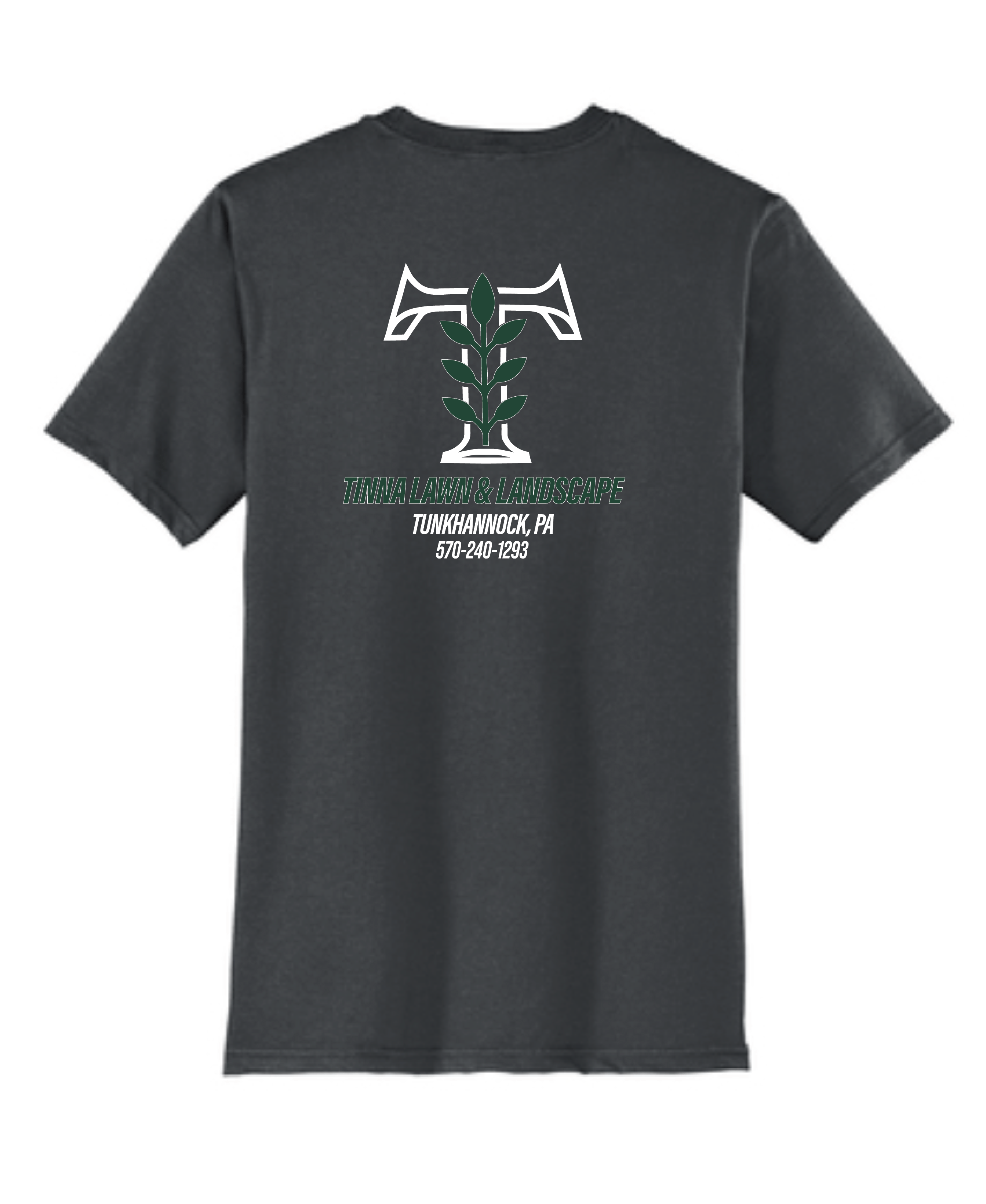 Tinna Lawn Grey Heat Press T Shirt - Image 2