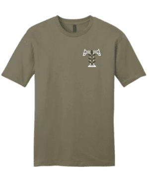 Tinna Lawn Coyote Brown Heat Press T Shirt
