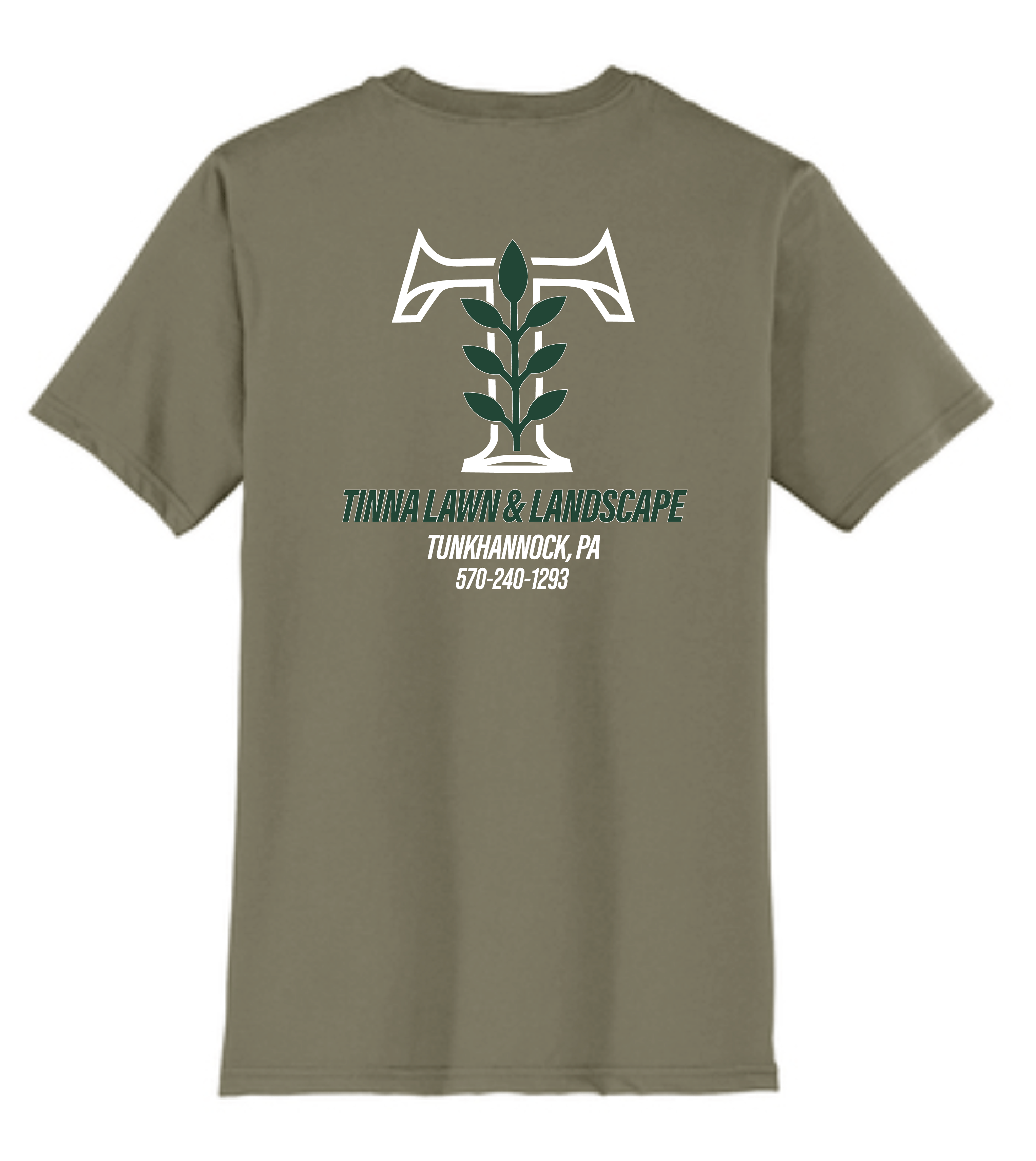 Tinna Lawn Coyote Brown Heat Press T Shirt - Image 2