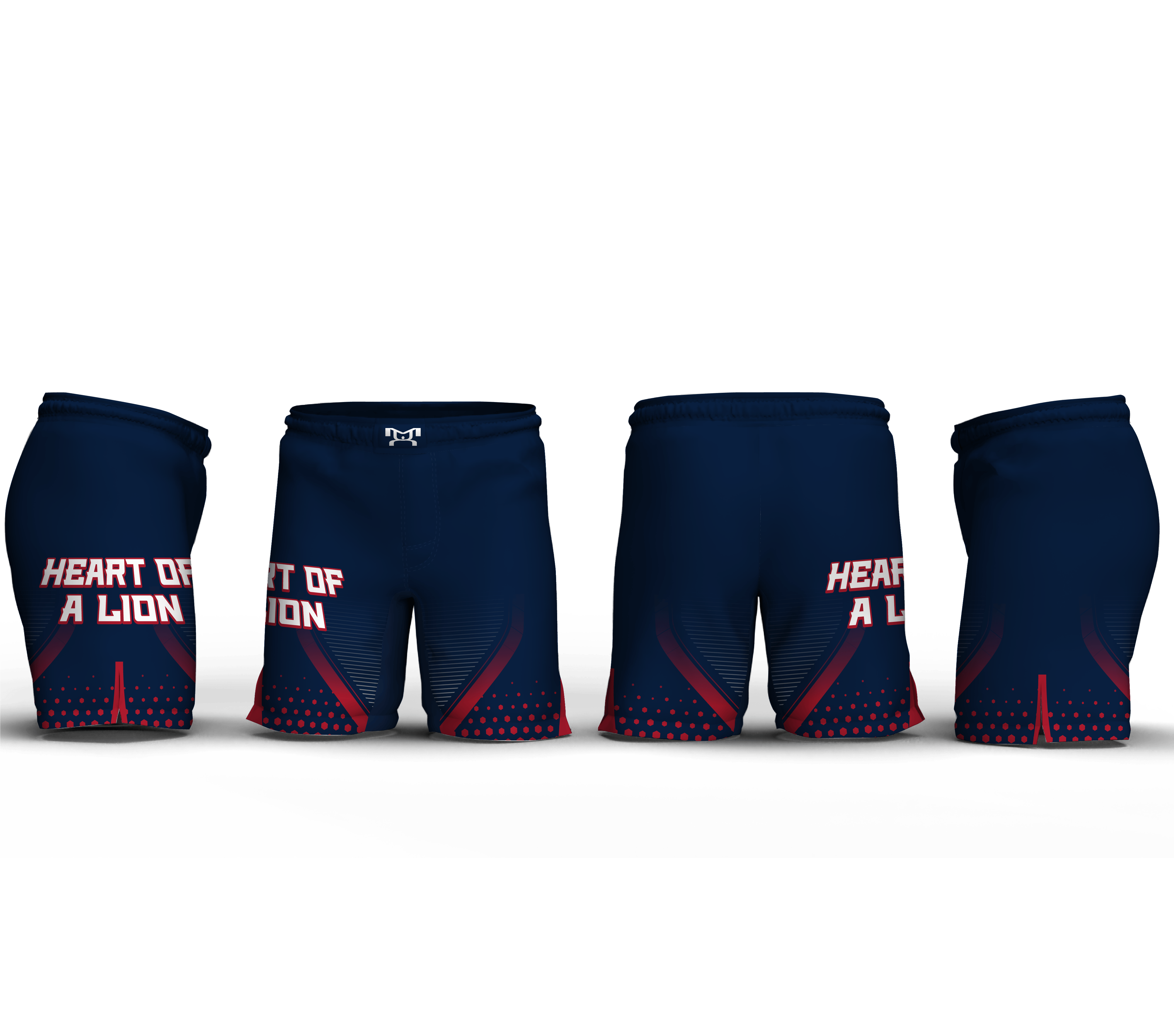 HEART OF A LION Custom Fight Shorts 2024