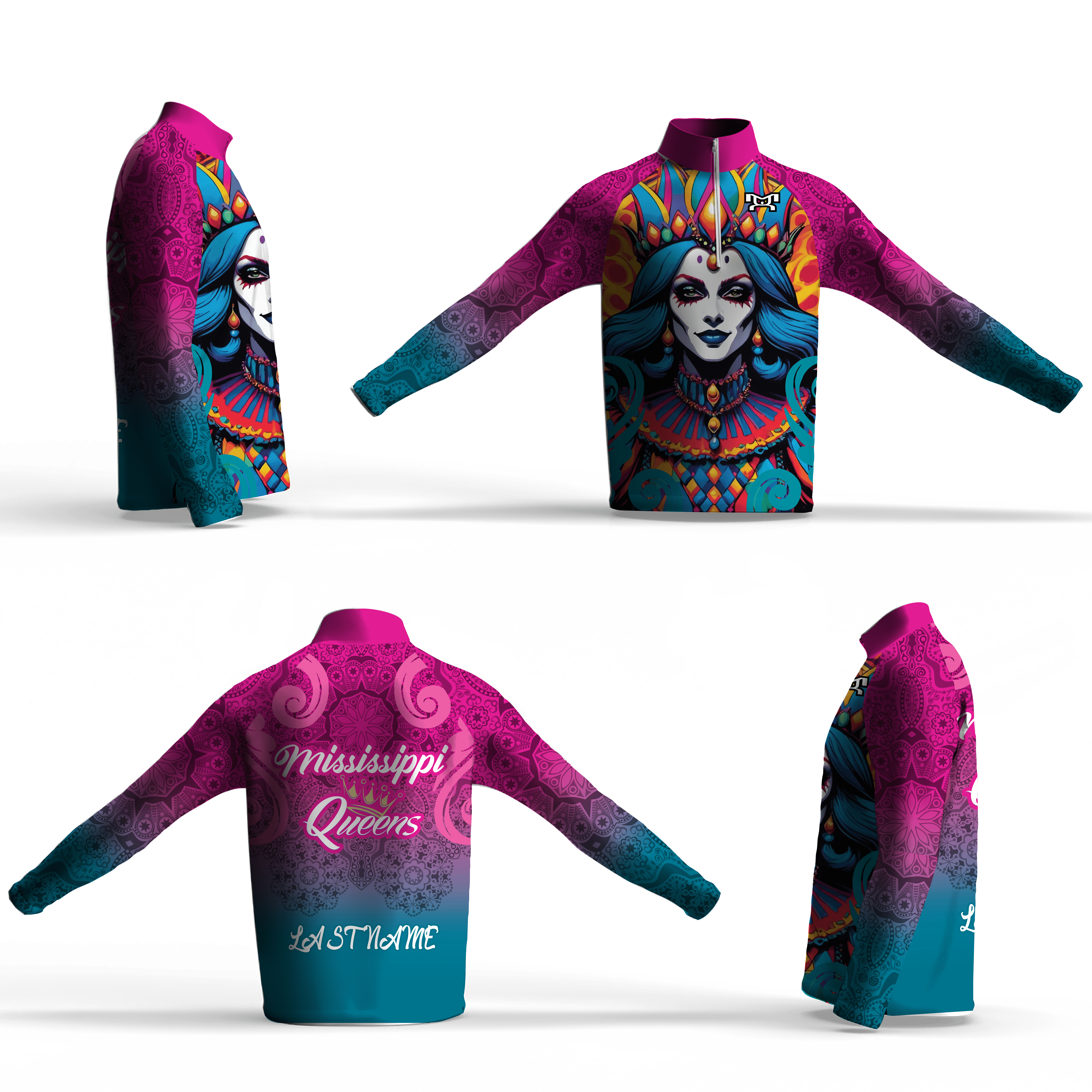 Mississippi Queens Wrestling Club Custom Intrepid Quarter Zip