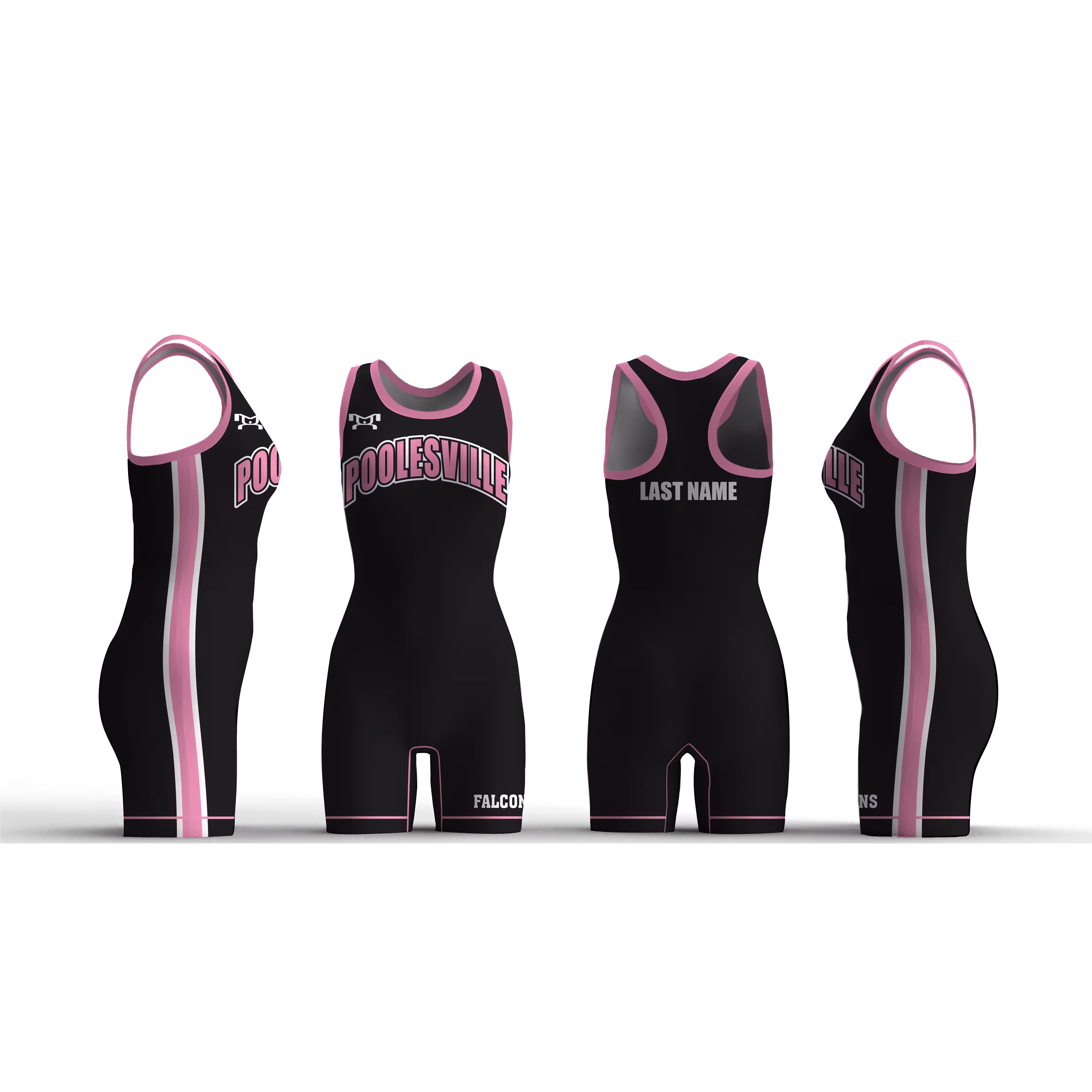 Poolesville Black & Pink Women's Singlet 2025