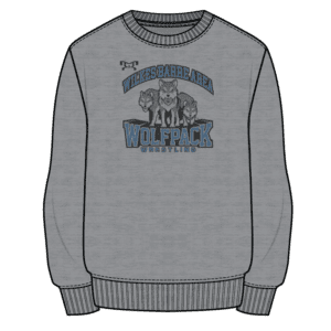 Wilkes Barre Area Sublimated Decal Grey Crewneck