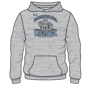 Wilkes Barre Area Custom Sublimated Decal Grey Hoodie