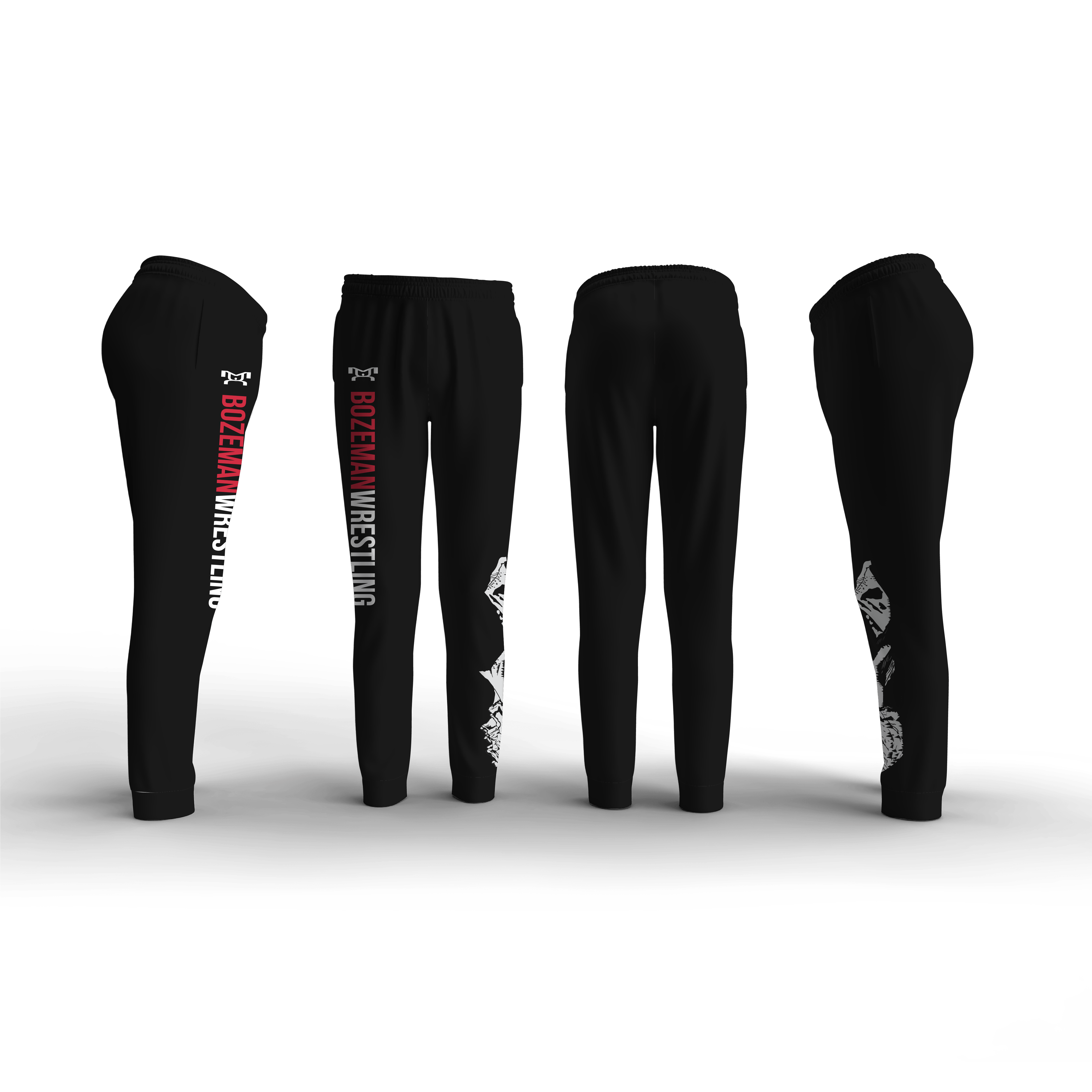 Bozeman Wrestling Club Elite Sublimated Tapered Pants