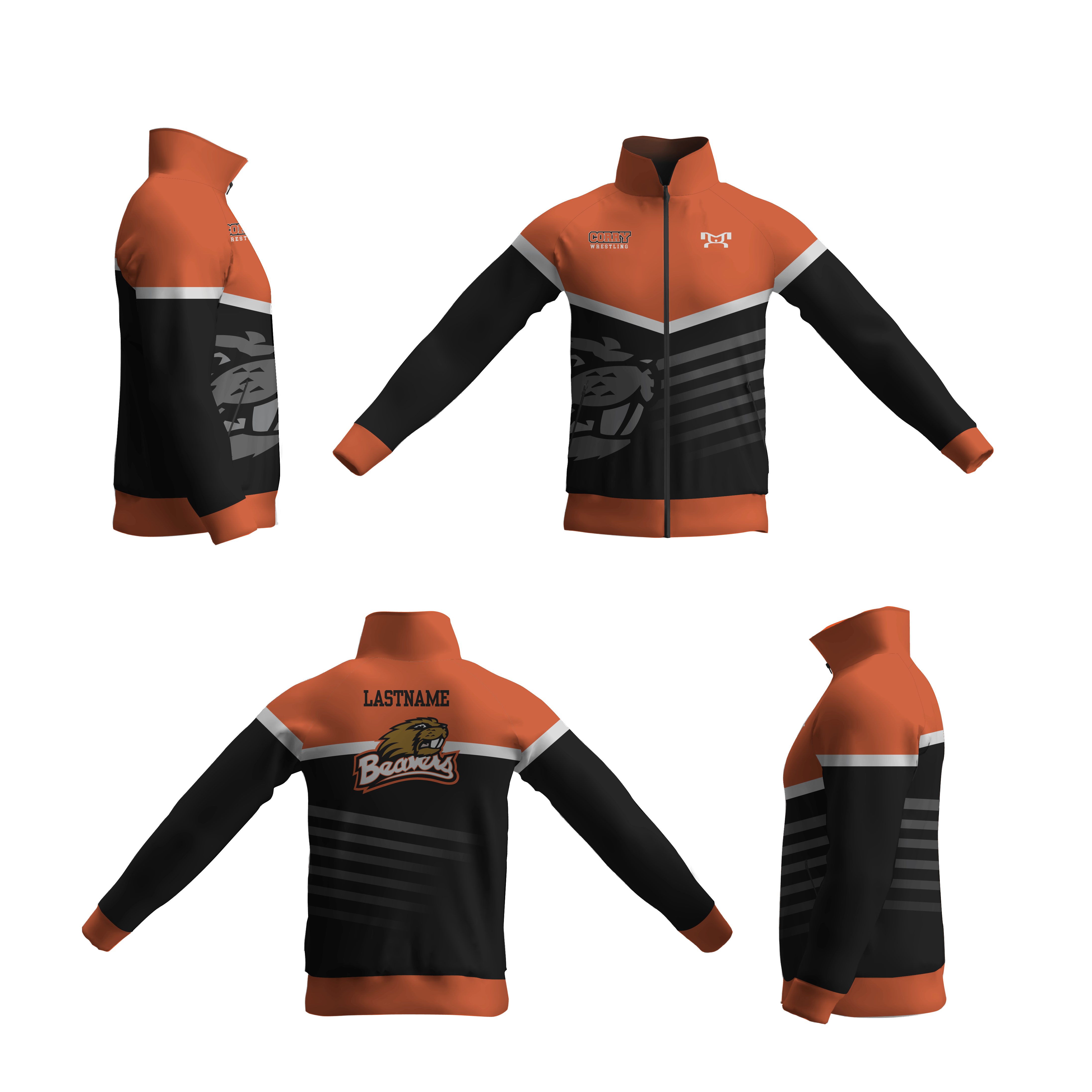 Corry Beavers Girls HS Wrestling Full Zip 2024