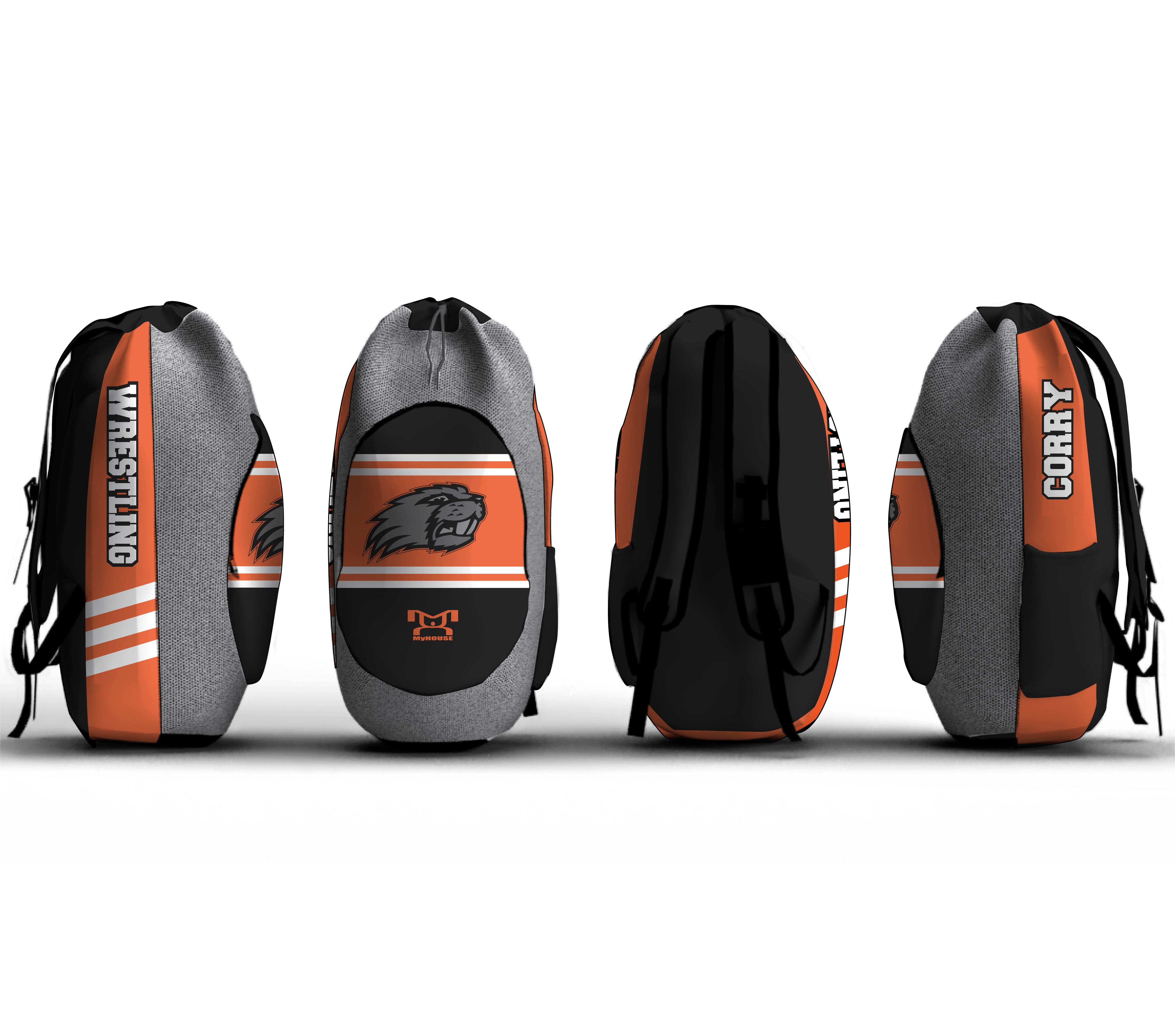 Corry Beavers Girls HS Wrestling Sublimated Custom Gear Bag