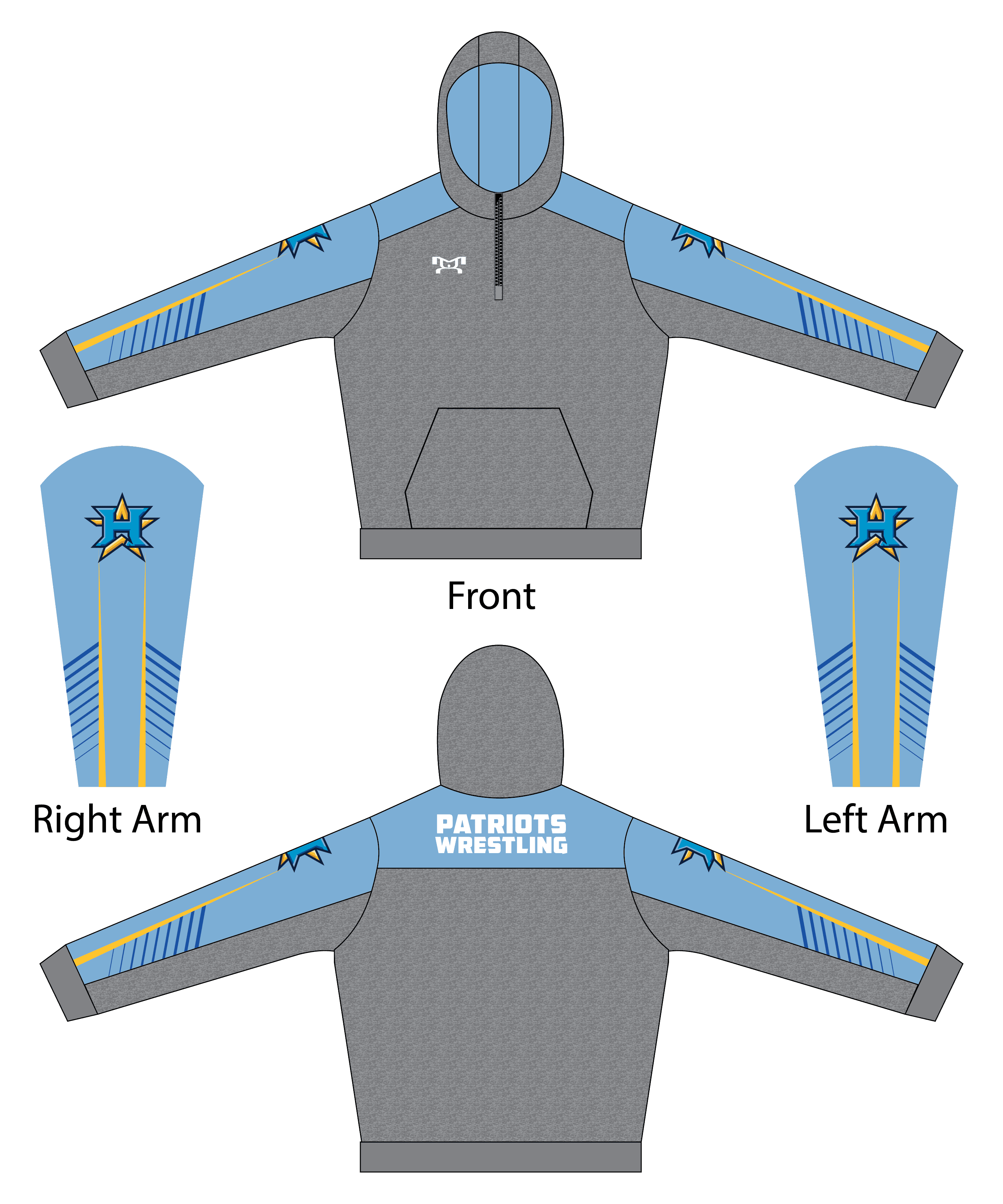 Heritage HS Custom Quarter Zip Hoodie