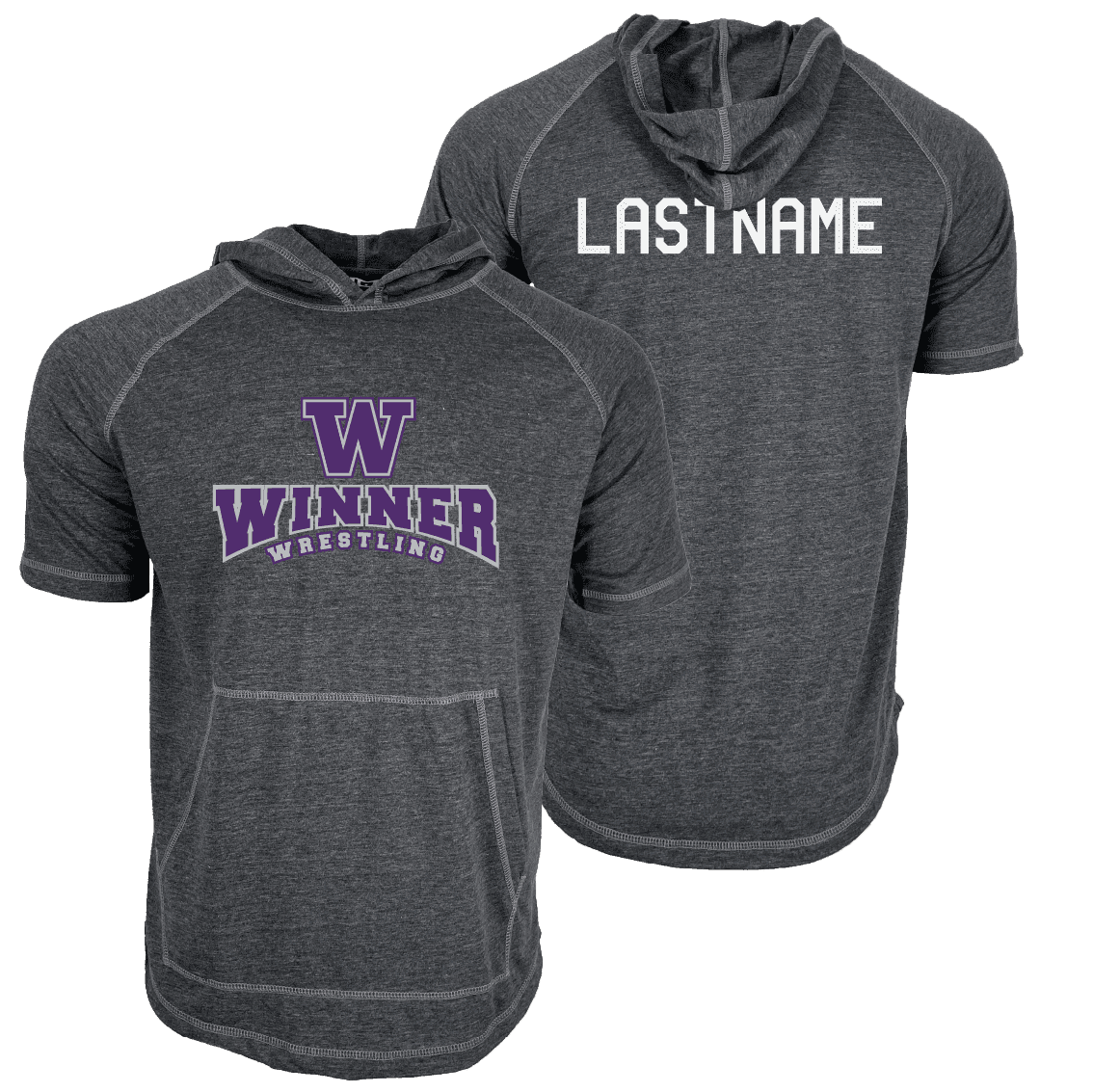 Winner High School Short Sleeve Hoodie