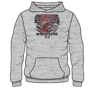 Coral Gables Custom Sublimated Decal Grey Hoodie