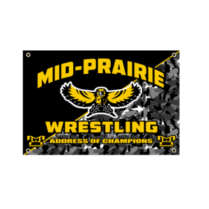 MID PRAIRIE WRESTLING Custom Team Banner
