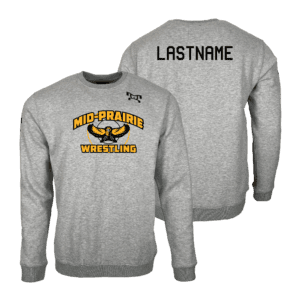 MID PRAIRIE WRESTLING MyHOUSE Heat Press Challenger Crewneck