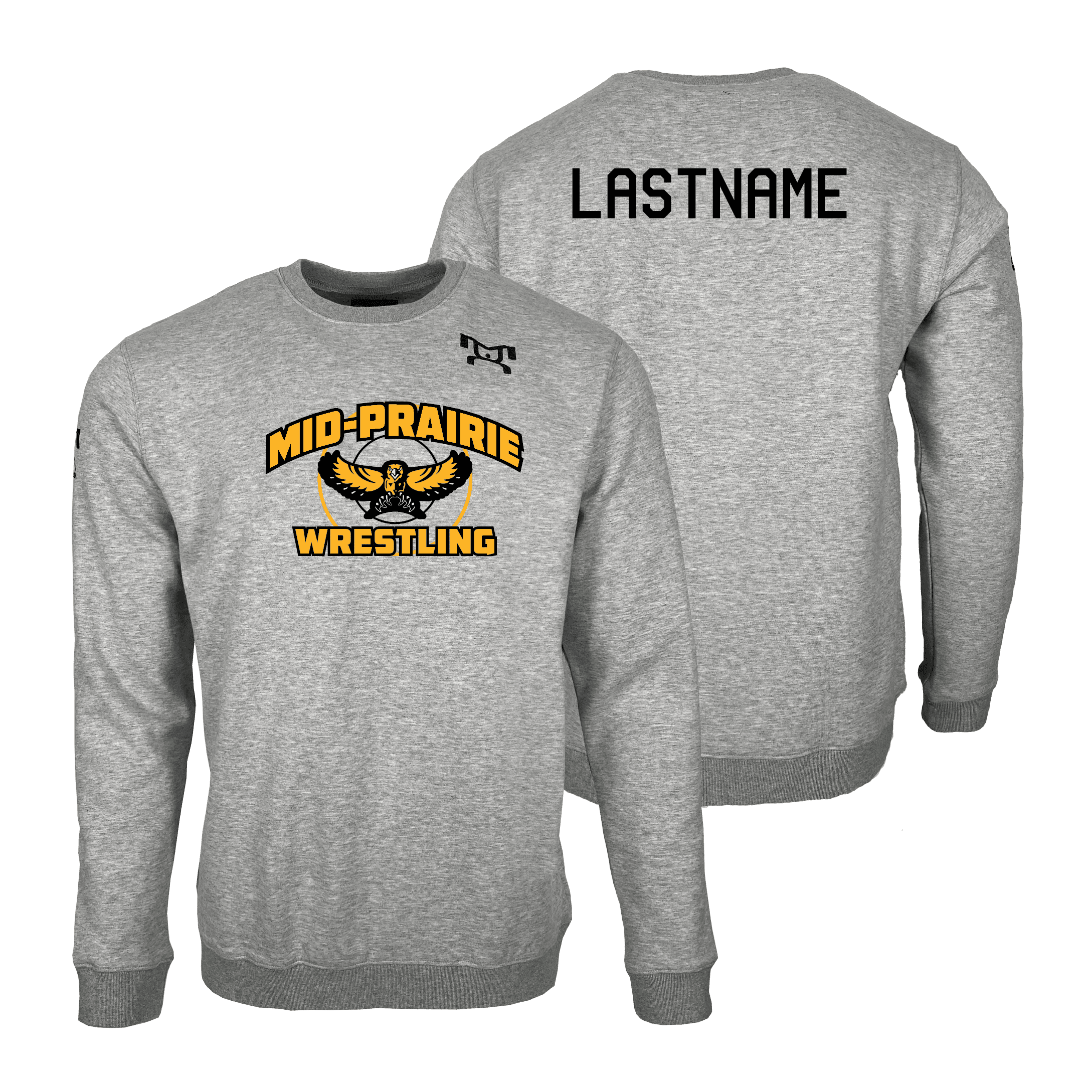 MID PRAIRIE WRESTLING MyHOUSE Heat Press Challenger Crewneck