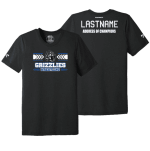 Pleasant Valley Grizzlies Address Of Champions Heat Press T Shirt