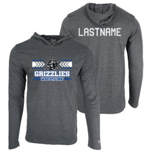 Pleasant Valley Grizzlies Custom Heat Press Long Sleeve Hoodie T-Shirt
